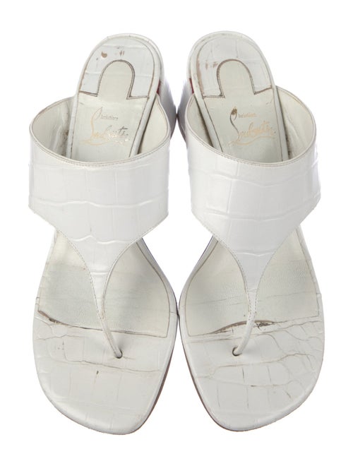 Christian Louboutin Leather Slides