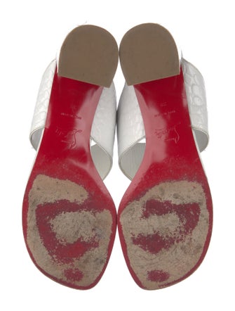 Christian Louboutin Leather Slides