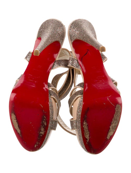 Christian Louboutin Glitter Glitter Accents Sandals