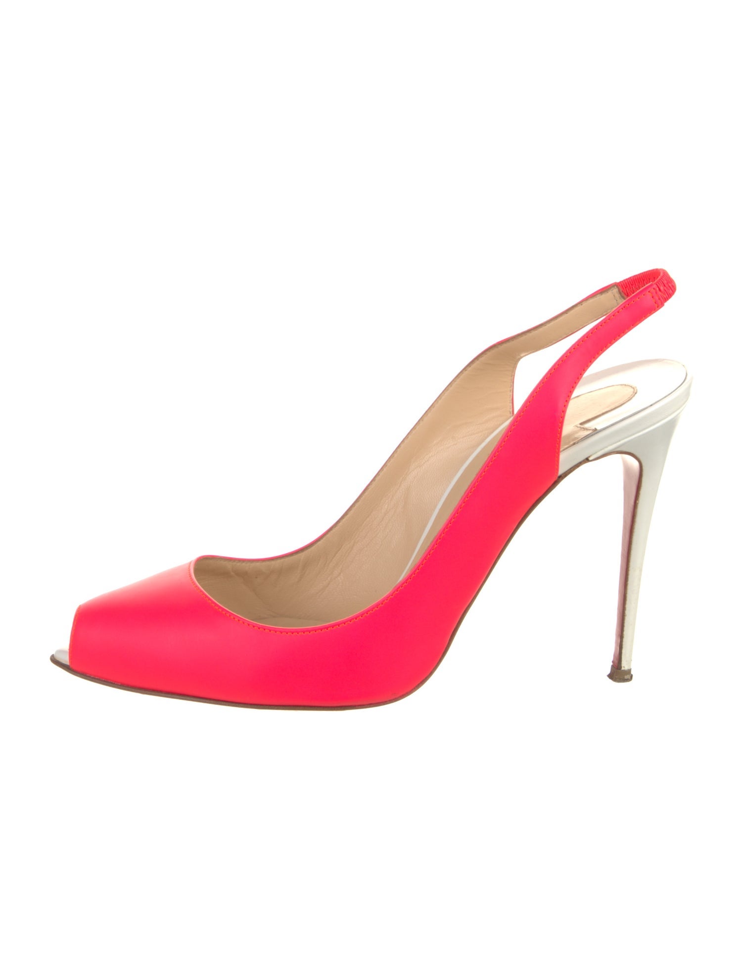Christian Louboutin Leather Slingback Pumps
