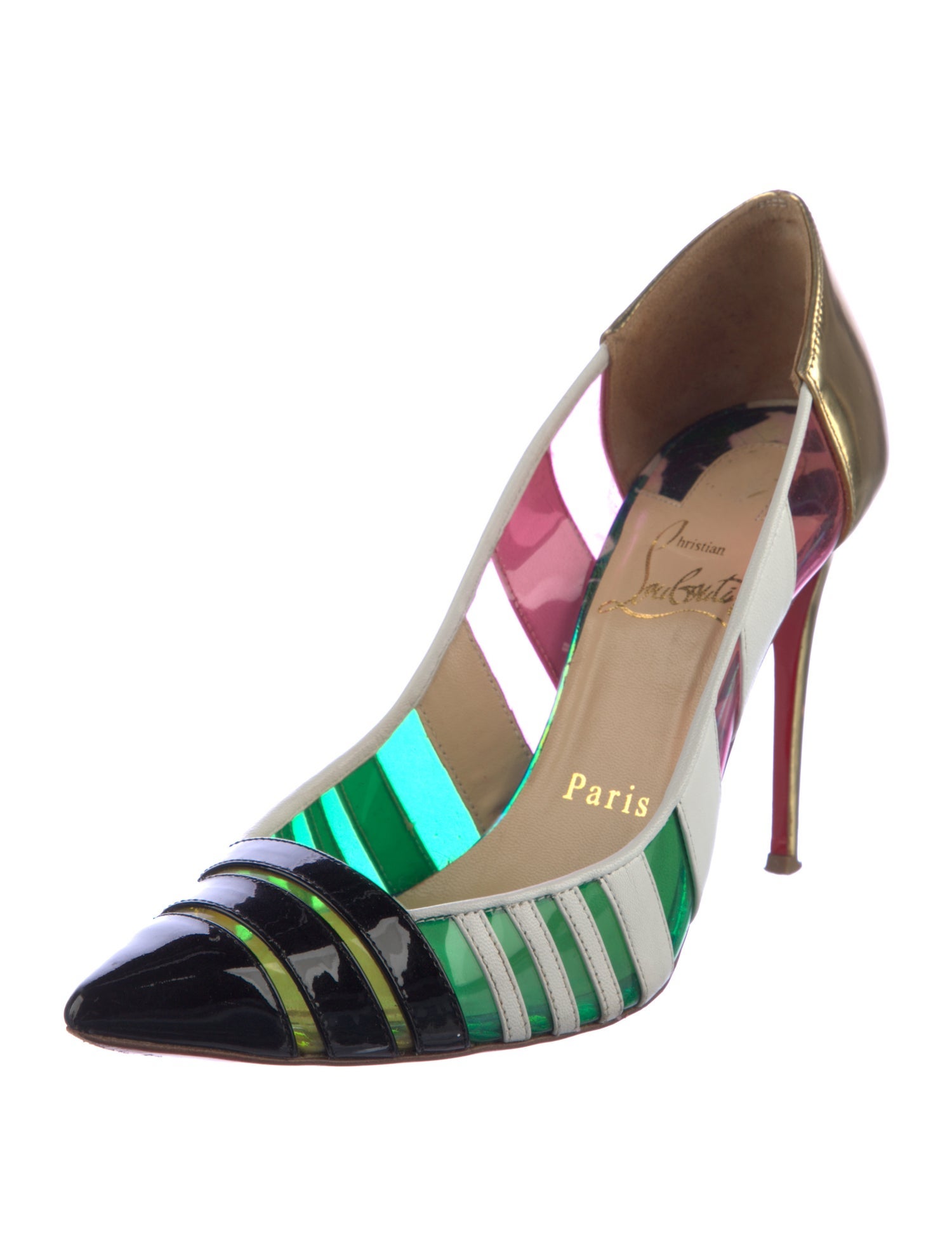 Christian Louboutin Bandy 100 Patent Leather Pumps