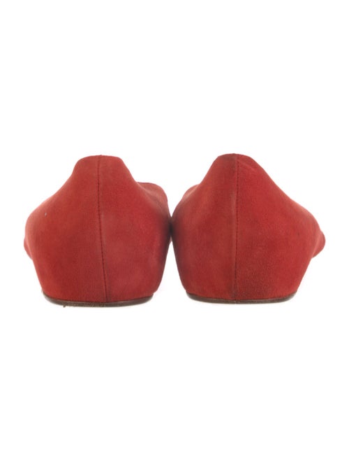 Christian Louboutin Suede Studded Accents Ballet Flats