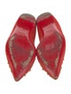 Christian Louboutin Suede Studded Accents Ballet Flats