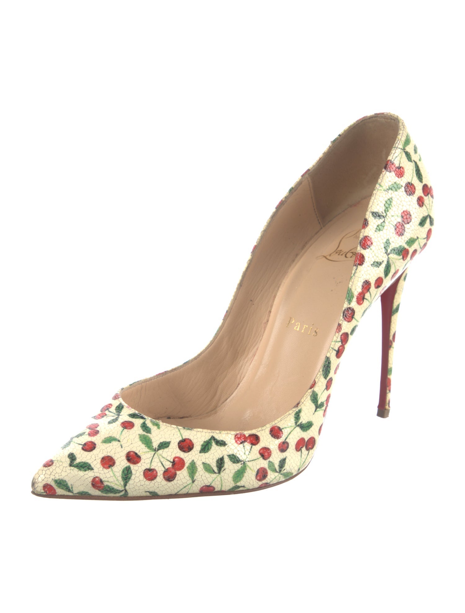 Christian Louboutin Leather Printed Pumps