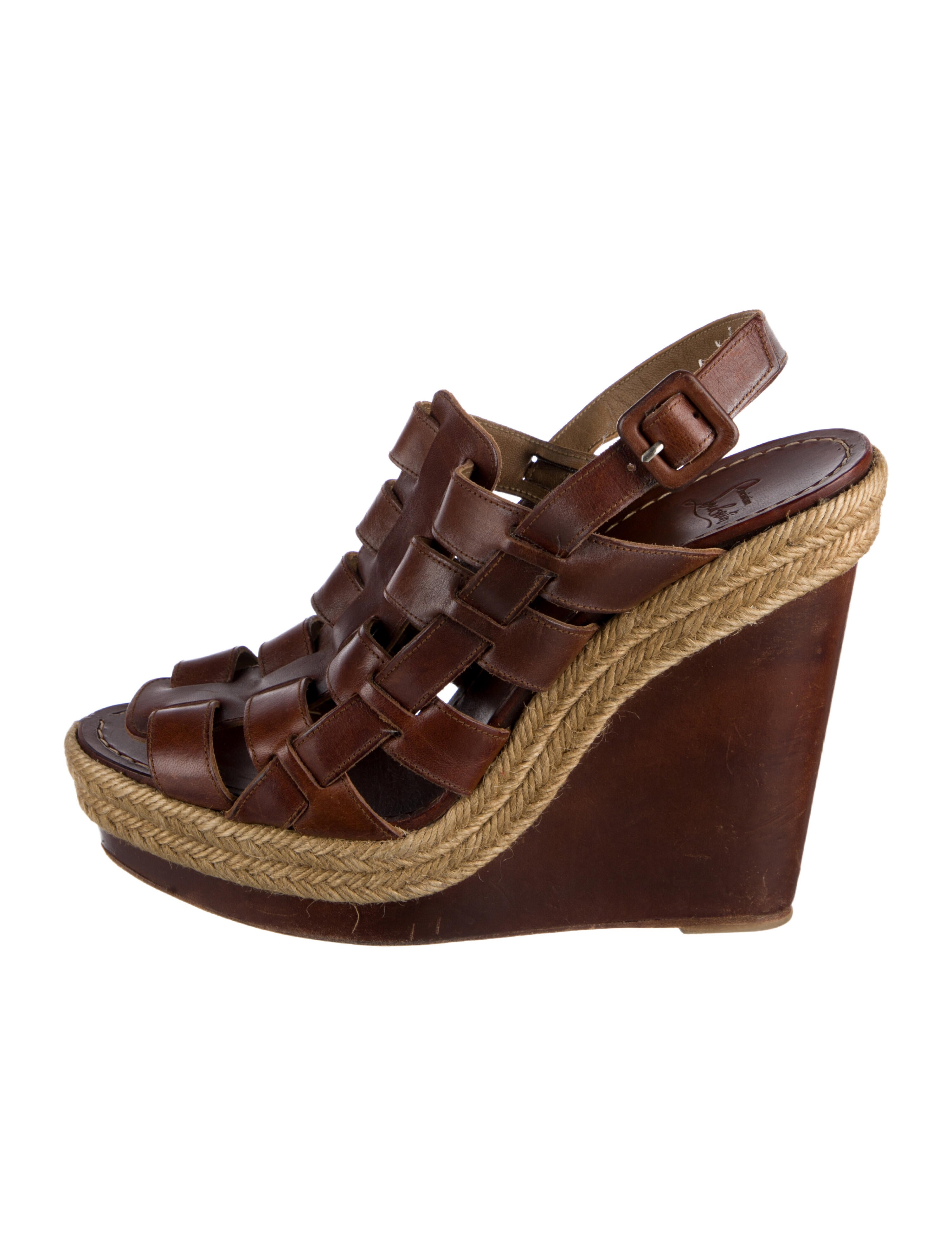 Christian Louboutin Leather Espadrilles