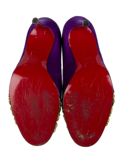 Christian Louboutin Satin Colorblock Pattern Sandals