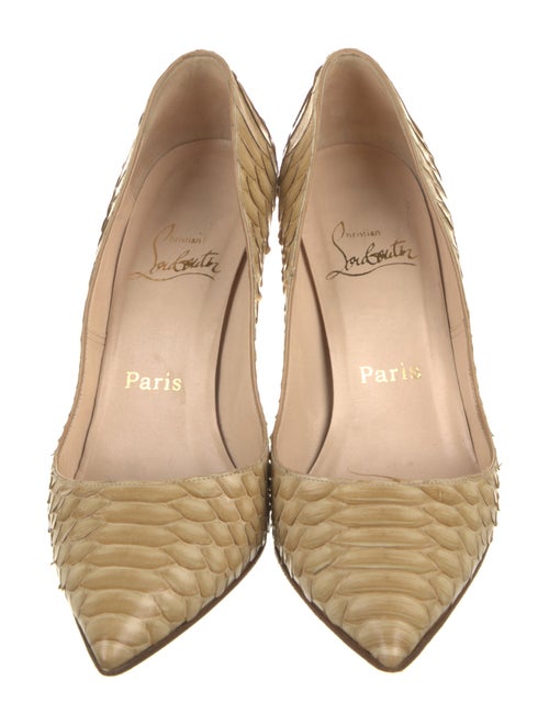 Christian Louboutin Python Animal Print Pumps