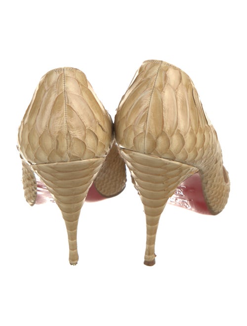 Christian Louboutin Python Animal Print Pumps