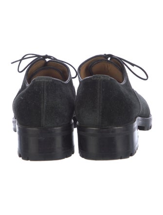 Christian Louboutin Suede Studded Accents Oxfords