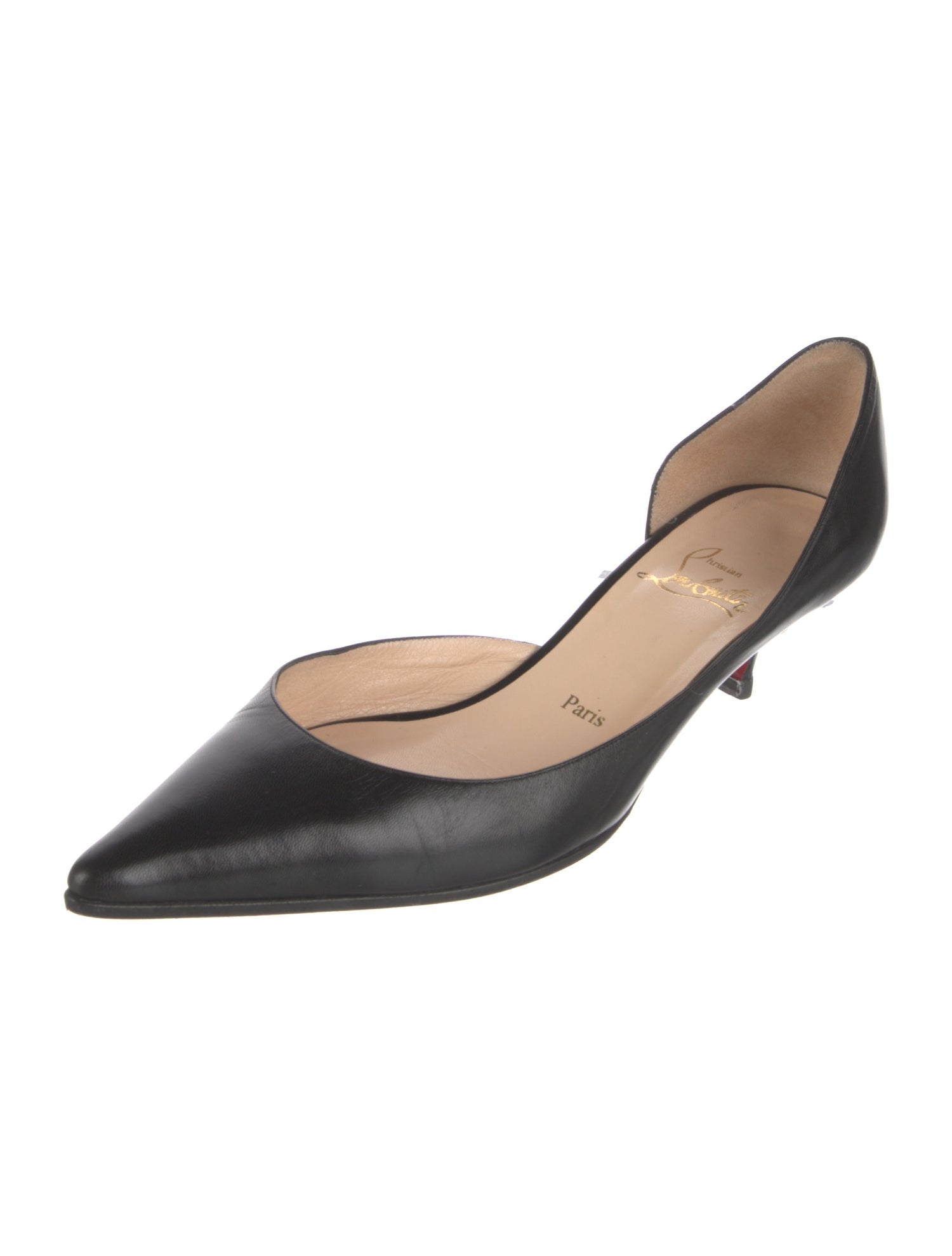 Christian Louboutin Leather D'Orsay Pumps