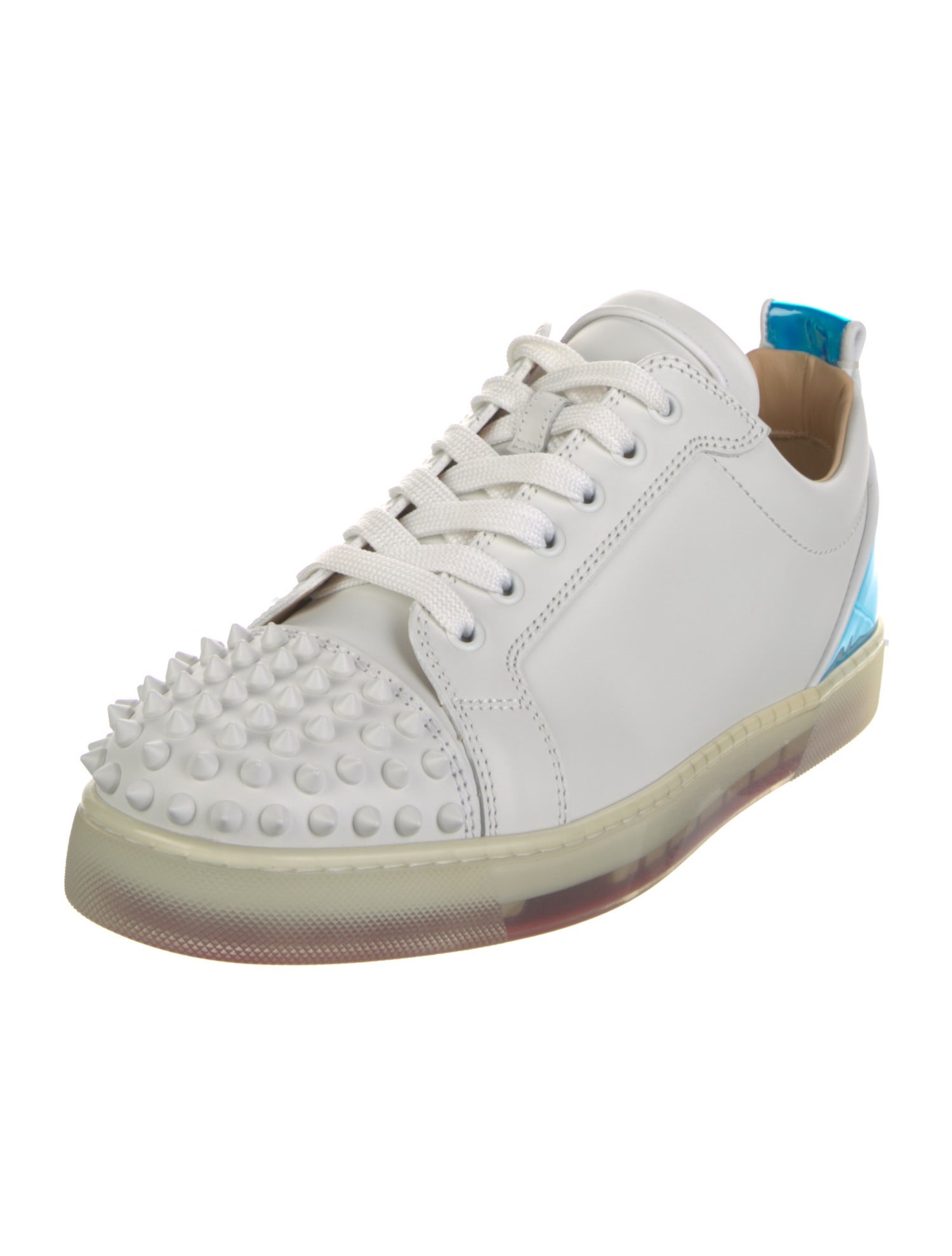Christian Louboutin Spike Accents Leather Sneakers w/ Tags