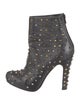 Christian Louboutin Spike Accents Leather Boots