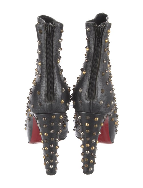 Christian Louboutin Spike Accents Leather Boots