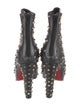 Christian Louboutin Spike Accents Leather Boots