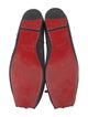 Christian Louboutin Leather Bow Accents Ballet Flats