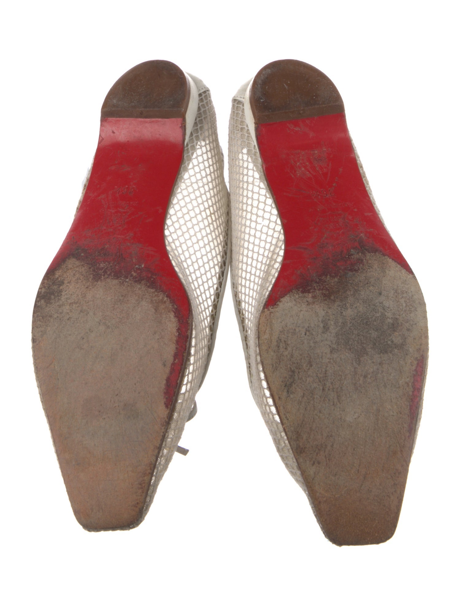 Christian Louboutin Mesh Flats