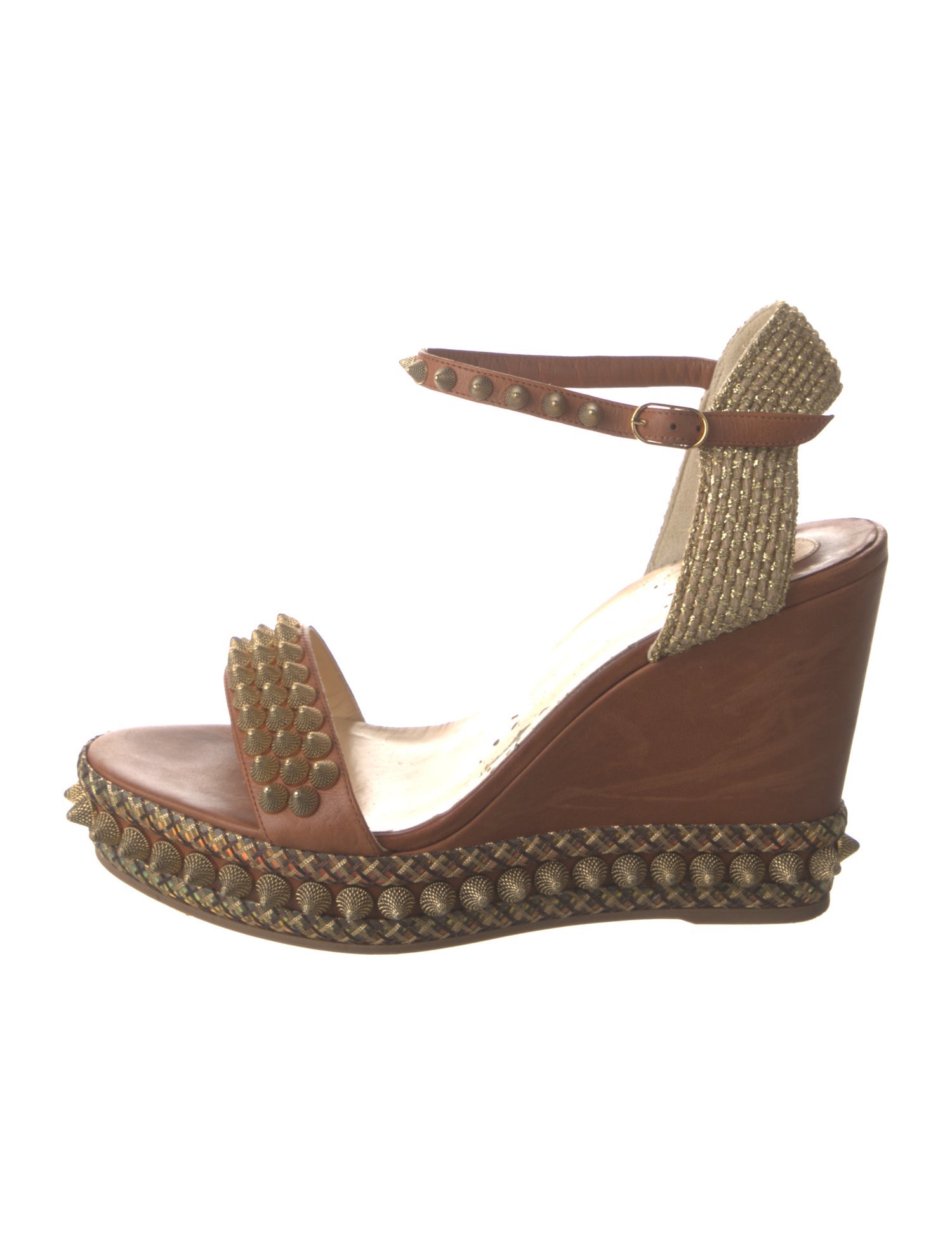 Christian Louboutin Cordorella Spike Accents Espadrilles