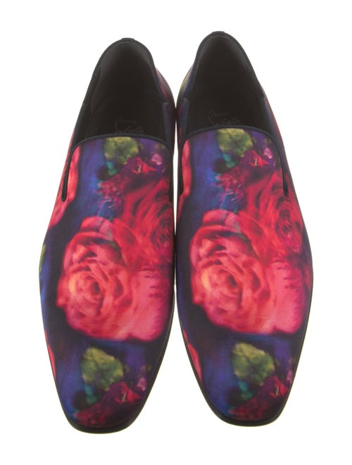 Christian Louboutin Satin Printed Slippers
