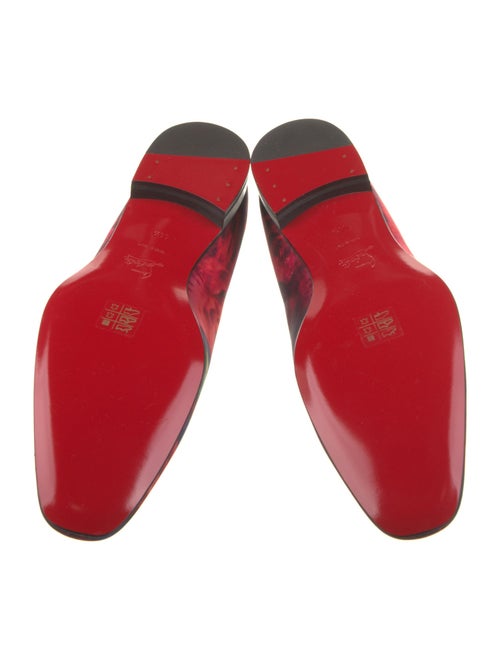 Christian Louboutin Satin Printed Slippers