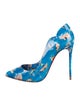 Christian Louboutin Patent Leather Printed Pumps