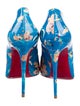Christian Louboutin Patent Leather Printed Pumps