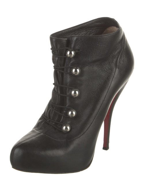 Christian Louboutin Leather Lace-Up Boots