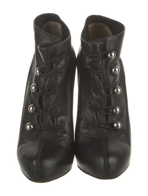 Christian Louboutin Leather Lace-Up Boots