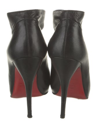 Christian Louboutin Leather Lace-Up Boots