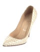 Christian Louboutin Python Animal Print Pumps