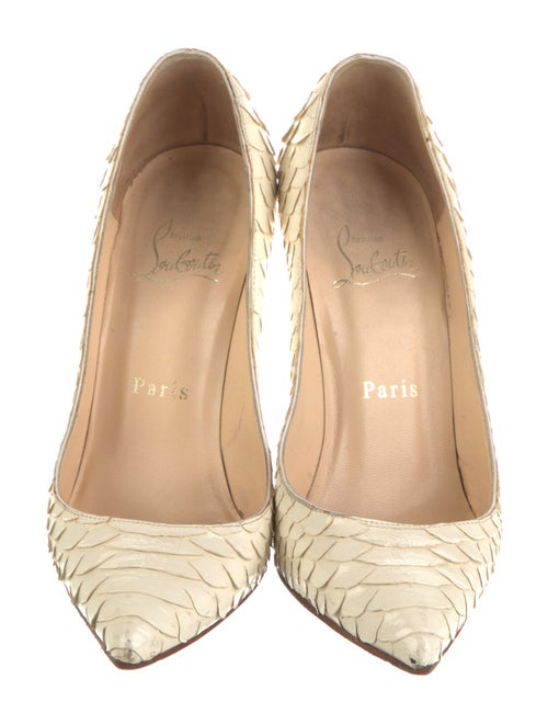 Christian Louboutin Python Animal Print Pumps