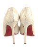 Christian Louboutin Python Animal Print Pumps