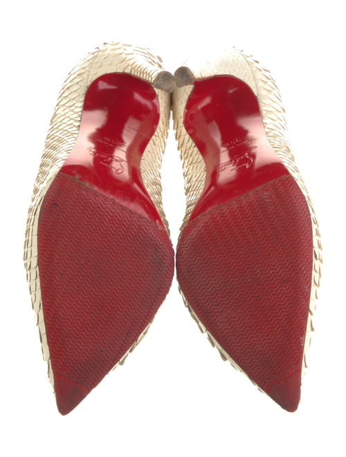 Christian Louboutin Python Animal Print Pumps