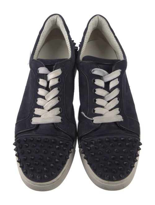 Christian Louboutin Spike Accents Suede Sneakers
