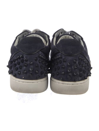 Christian Louboutin Spike Accents Suede Sneakers