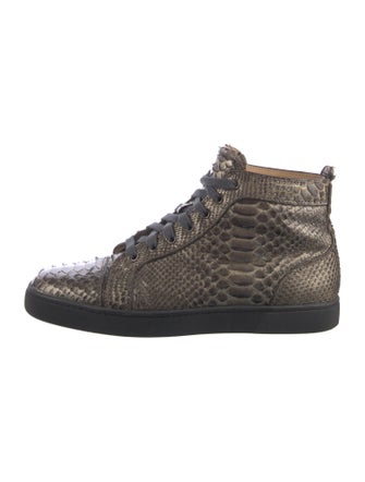 Christian Louboutin Python Animal Print Sneakers