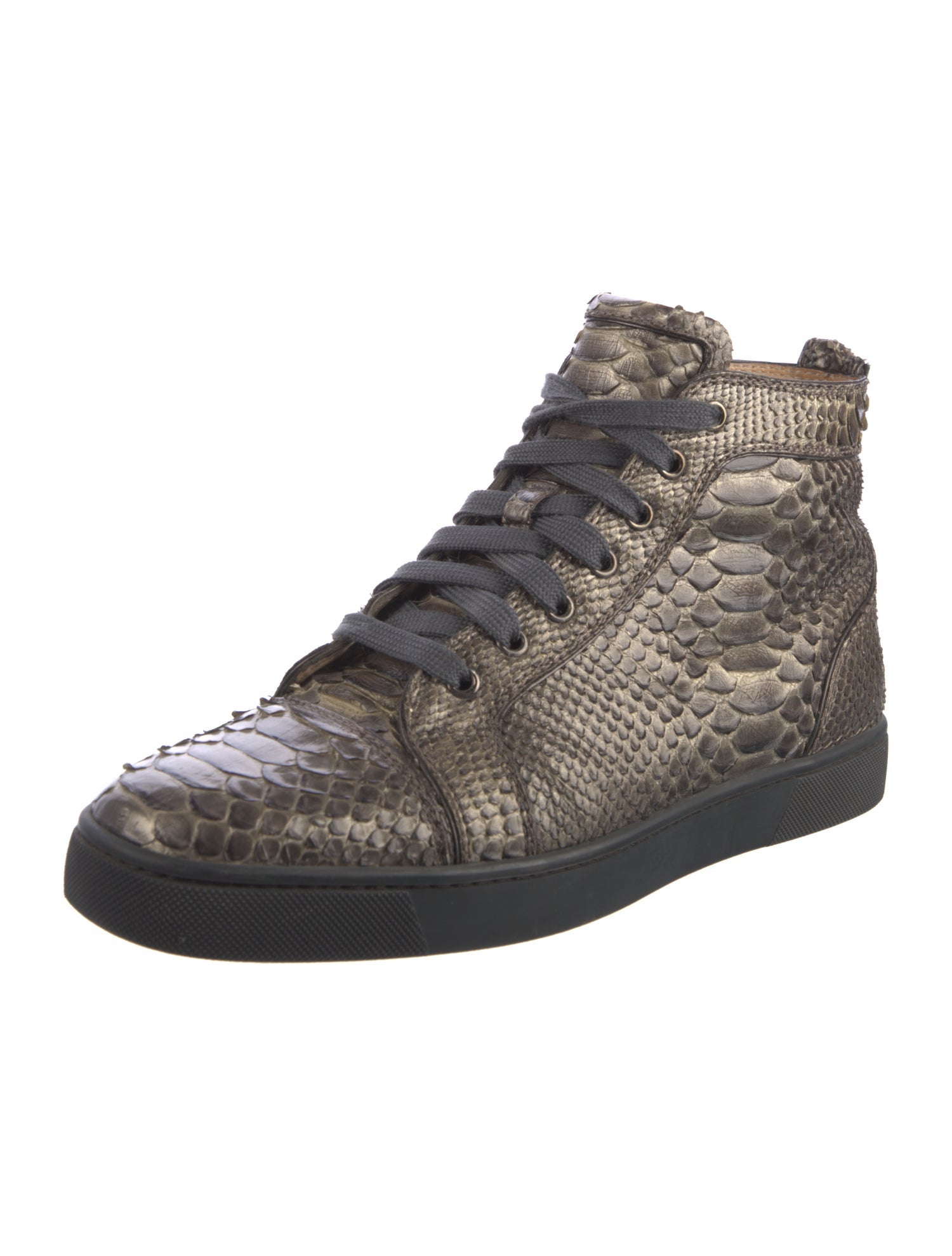 Christian Louboutin Python Animal Print Sneakers