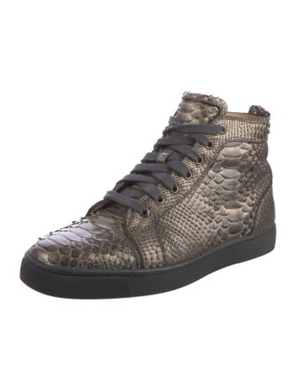 Christian Louboutin Python Animal Print Sneakers