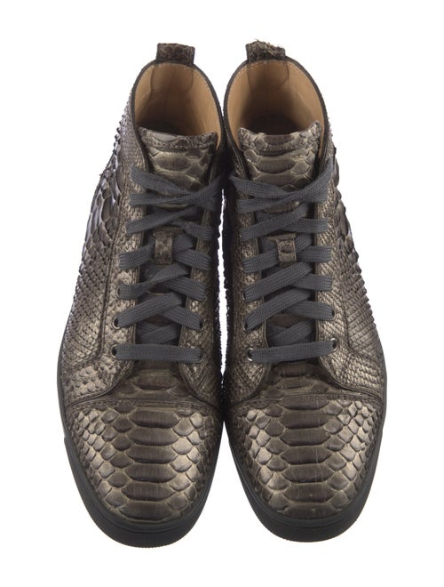 Christian Louboutin Python Animal Print Sneakers