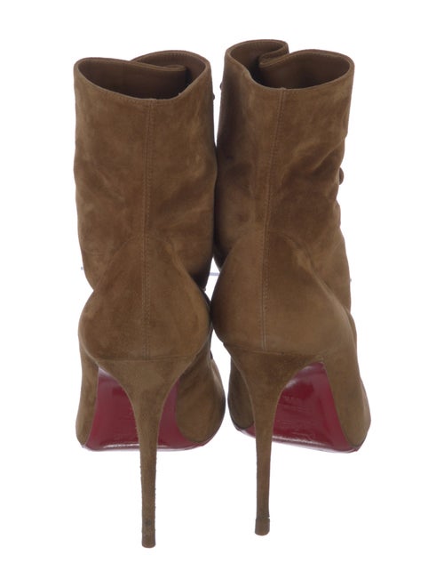 Christian Louboutin Suede Lace-Up Boots