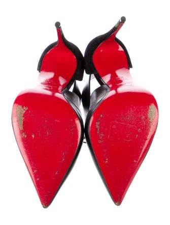 Christian Louboutin Suede D'Orsay Pumps