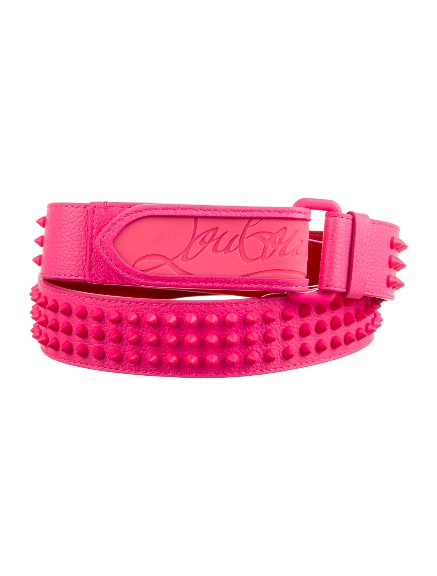 Christian Louboutin Leather Studded Accents Belt