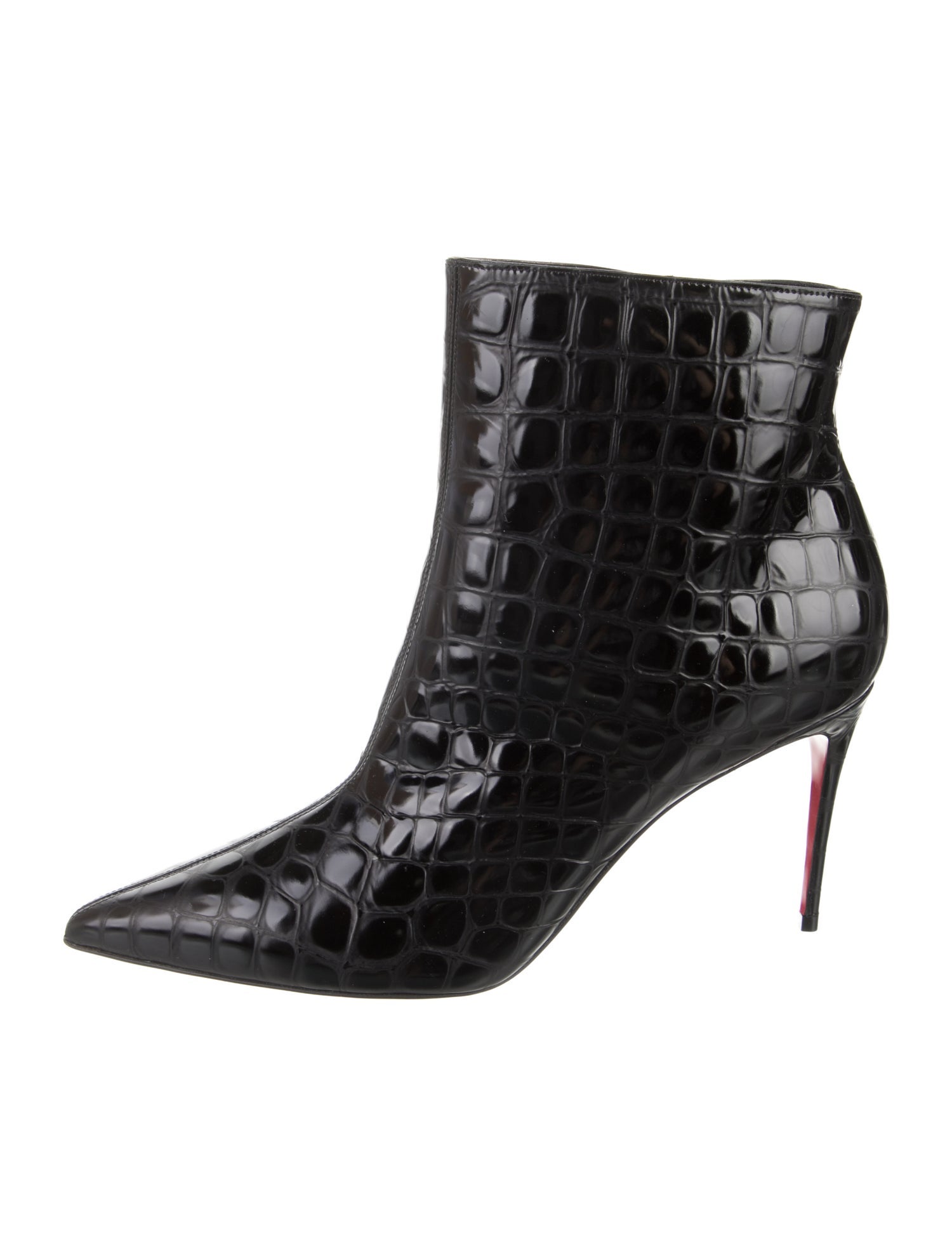 Christian Louboutin So Kate Booty 85 Embossed Leather Boots