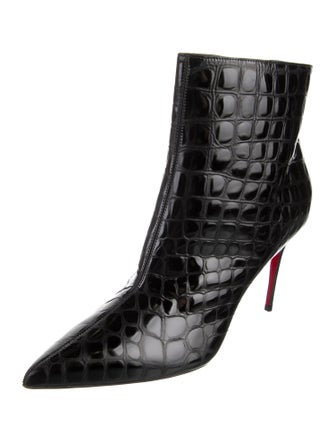 Christian Louboutin So Kate Booty 85 Embossed Leather Boots