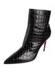 Christian Louboutin So Kate Booty 85 Embossed Leather Boots