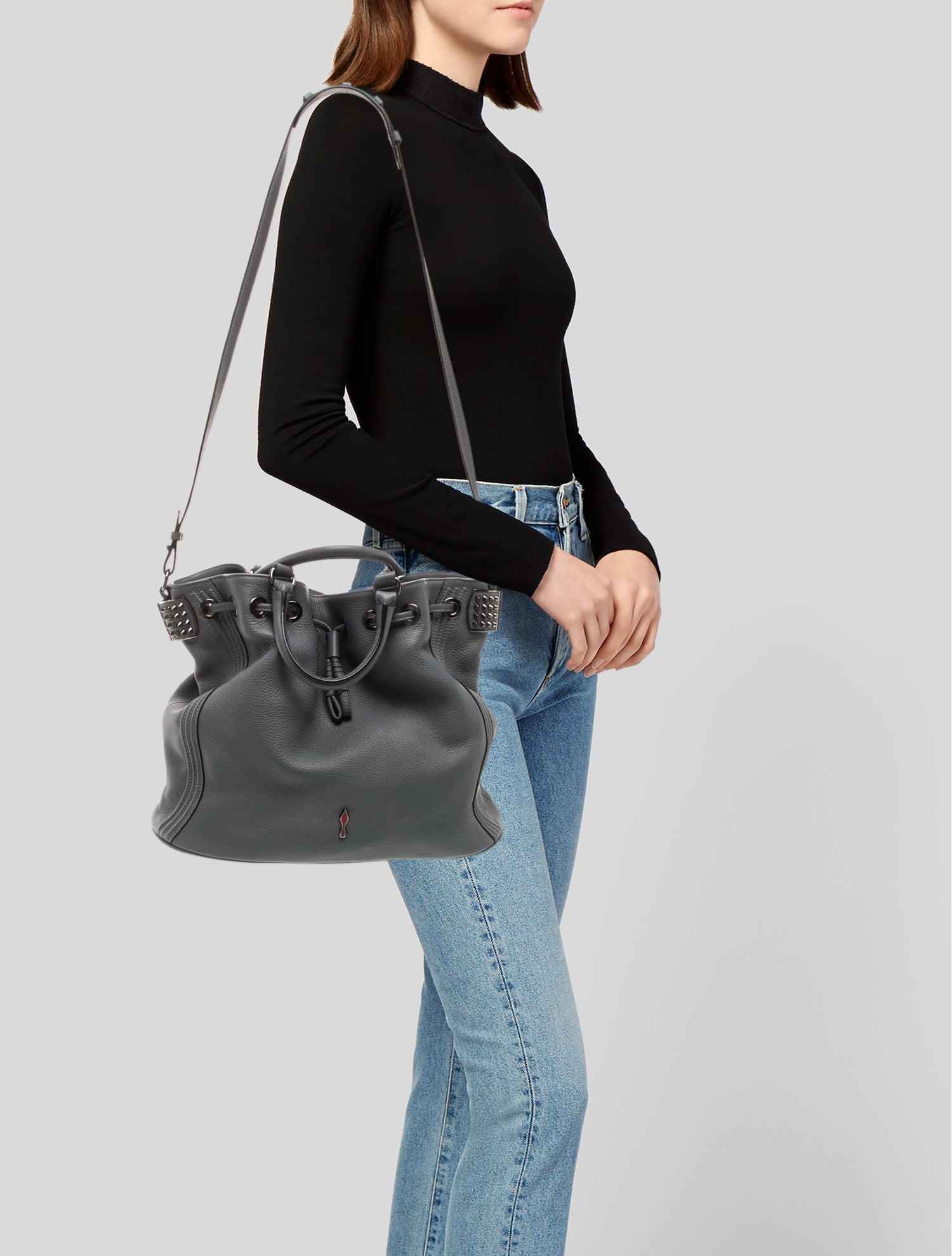 Christian Louboutin Leather Top Handle Bag