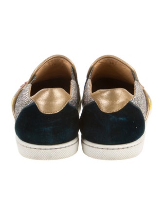 Christian Louboutin Suede Printed Sneakers