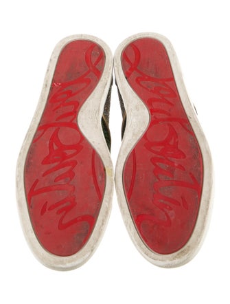 Christian Louboutin Suede Printed Sneakers