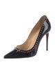Christian Louboutin Spike Accents Patent Leather Pumps