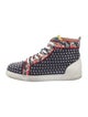 Christian Louboutin Spike Accents Suede Sneakers