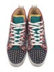 Christian Louboutin Spike Accents Suede Sneakers